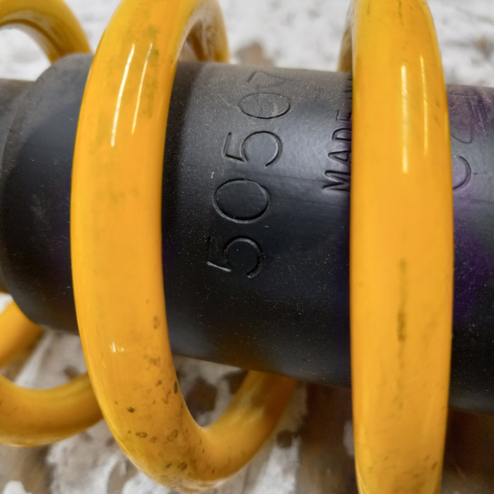 Ski-Doo Snowmobile 2002-2003 Summit OEM Yellow Front Shock Set Part# 505070752