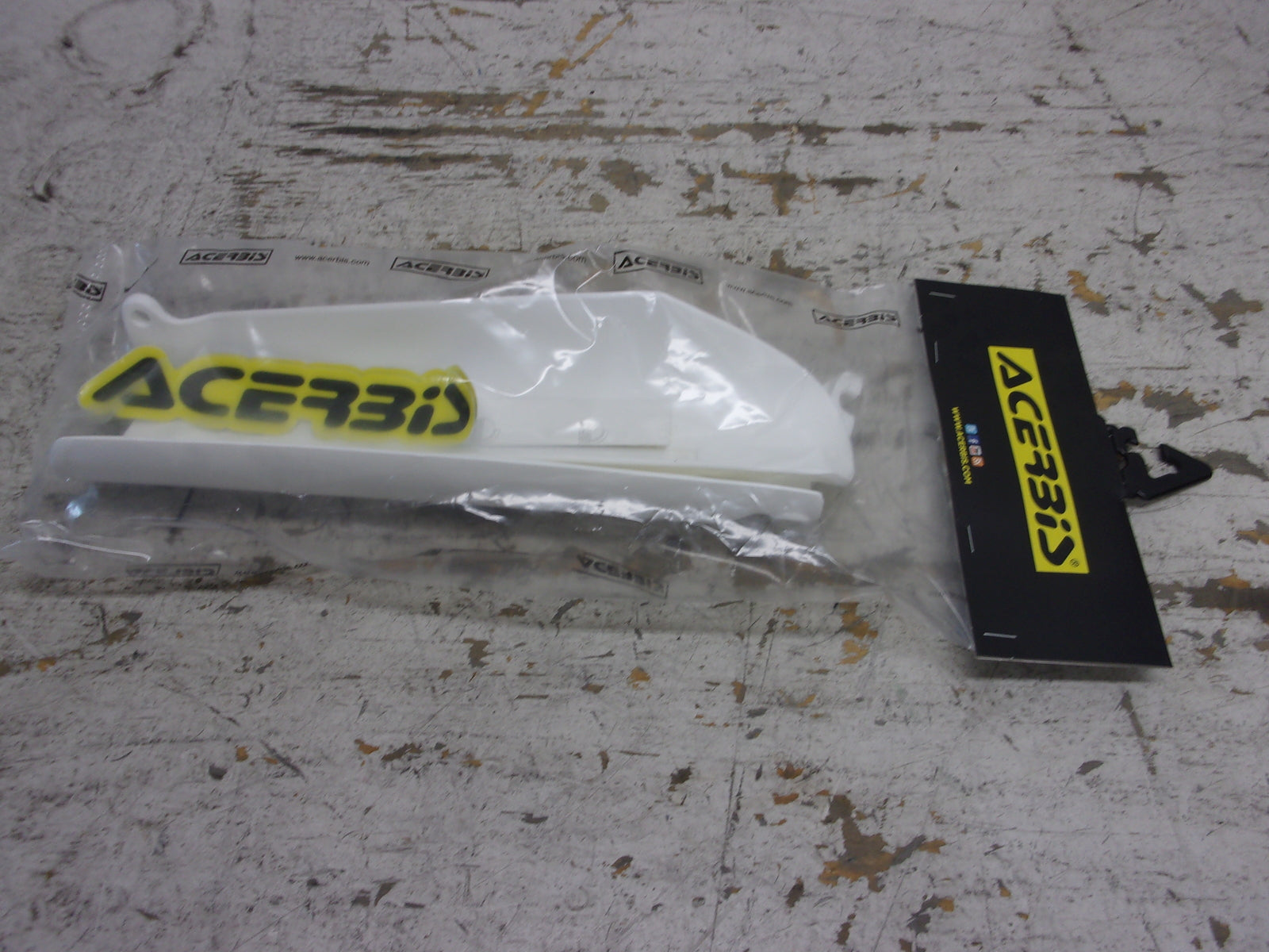 KTM Dirt Bike 2004-2012 SX 85 NEW Acerbis White Lower Fork Covers # 0016368.030