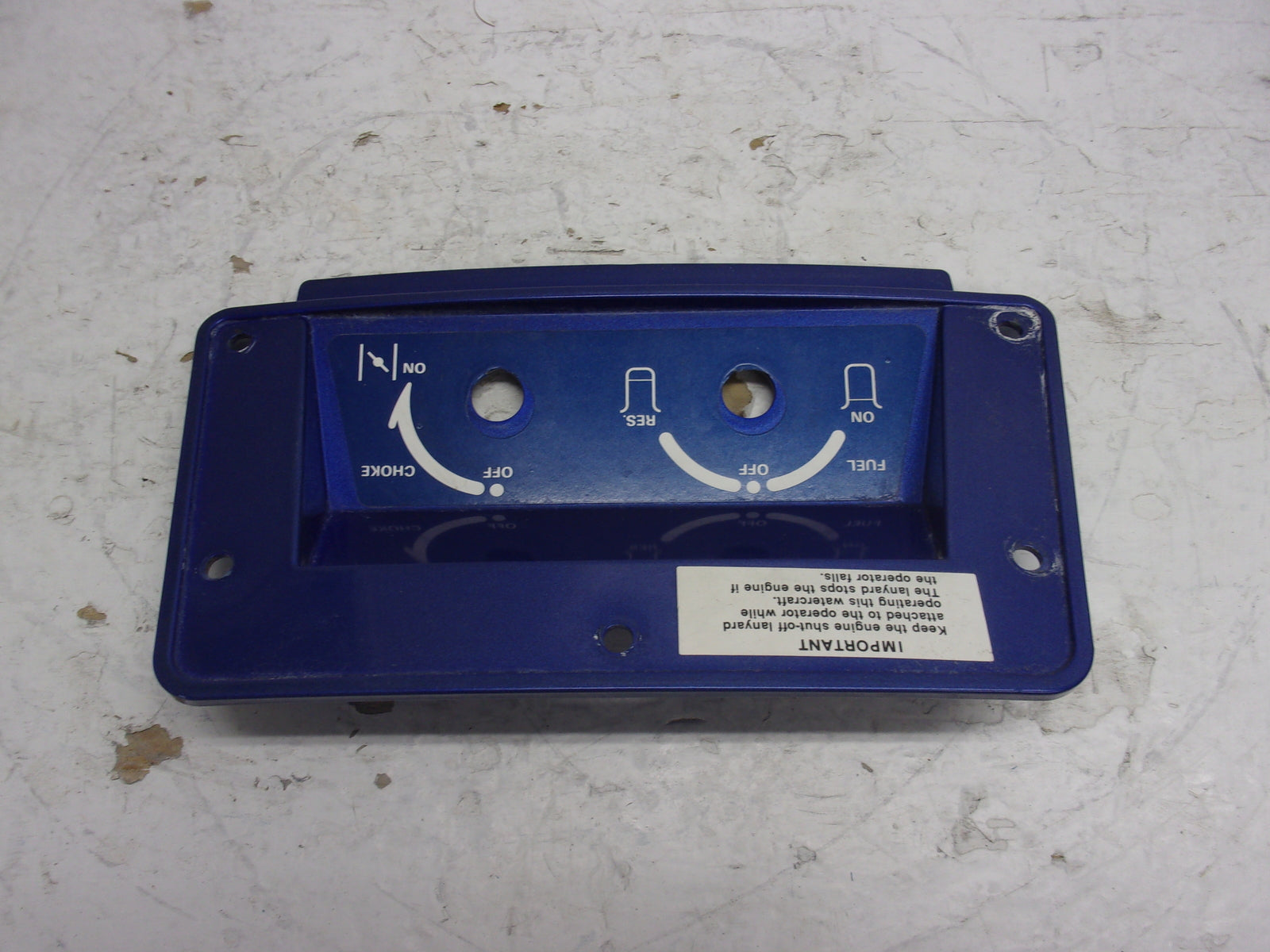 Kawasaki Jet Ski 1989-1990 TS OEM Blue Choke Cover Part# 14024-3757-8Z