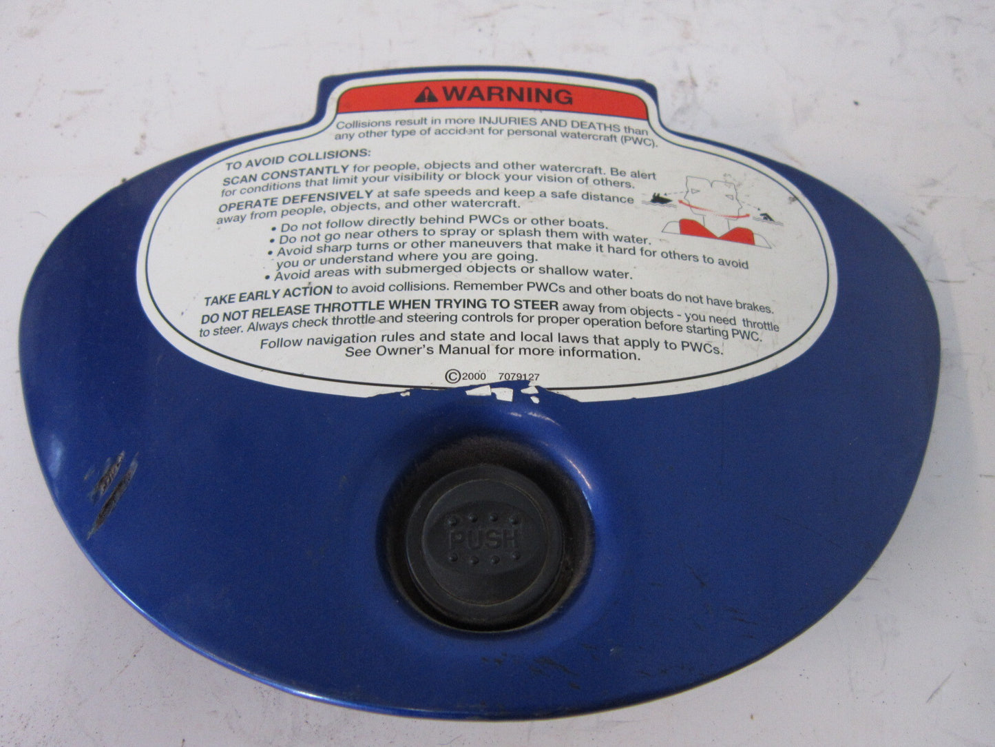 Polaris PWC Watercraft 2003-2004 Virage / Freedom Blue Console Lid 5434564-441