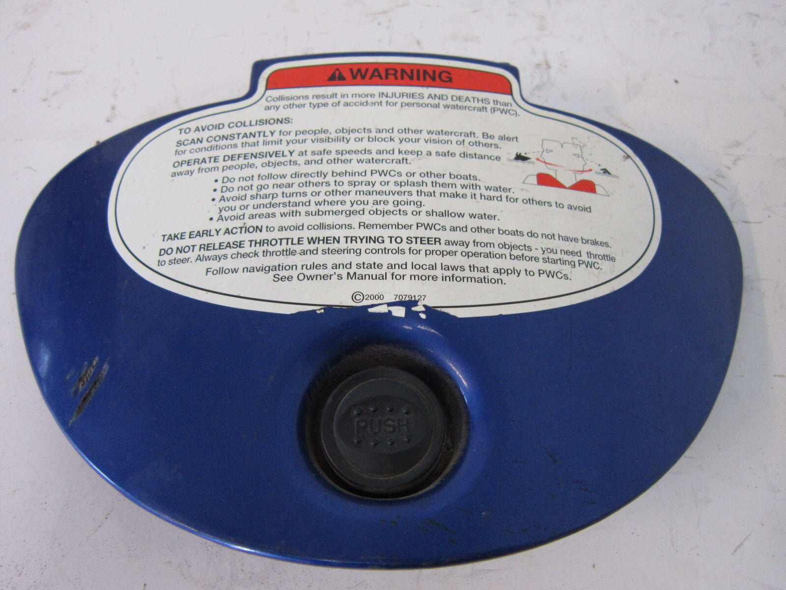 Polaris PWC Watercraft 2003-2004 Virage / Freedom Blue Console Lid 5434564-441