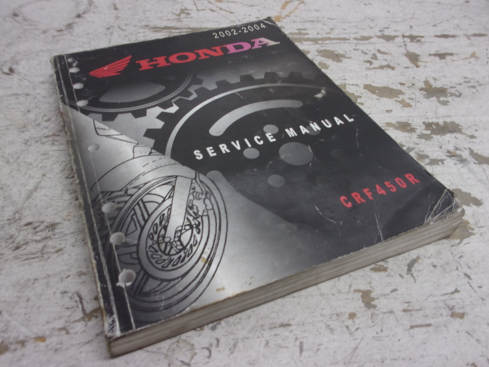 Honda Dirt Bike MX 2002-2004 CRF450R OEM Service Manual Part# 61MEN00
