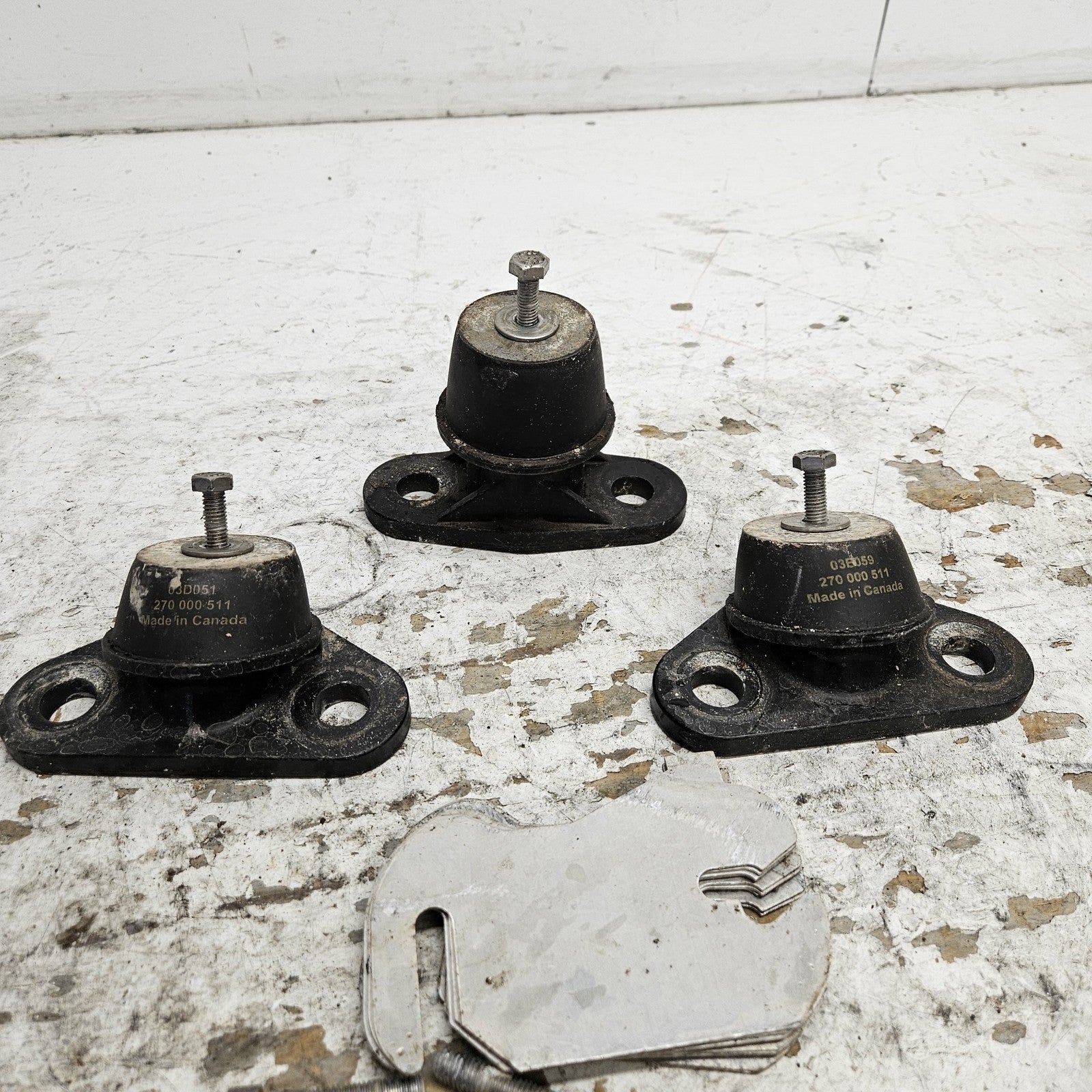 Sea Doo Bombardier 2002-2003 GTX Complete Engine Mount Set + Shims # 270000510