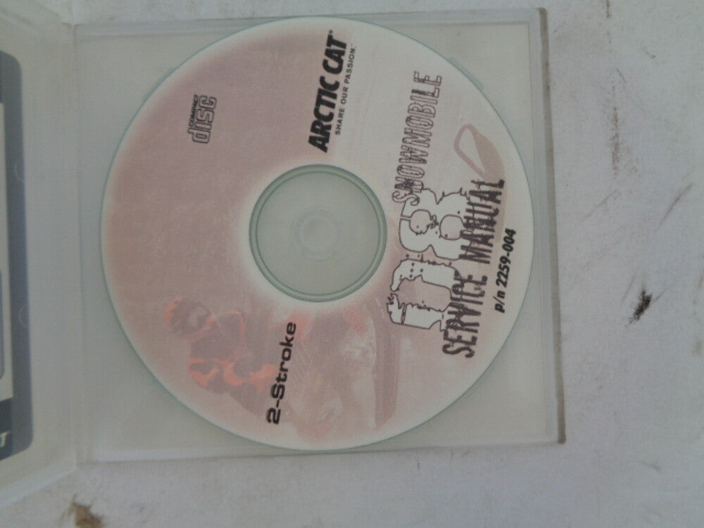 Arctic Cat 2008 4-Stroke Snowmobile Service Manual CD Disc Part# 2259-008