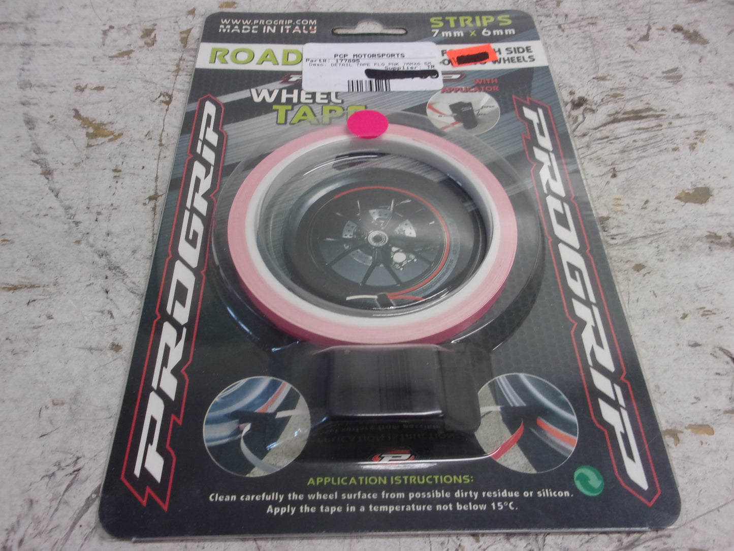 Pro Grip 5025 Wheel Rim Tape Reflective Fluorescent Fuxia Part# 177895