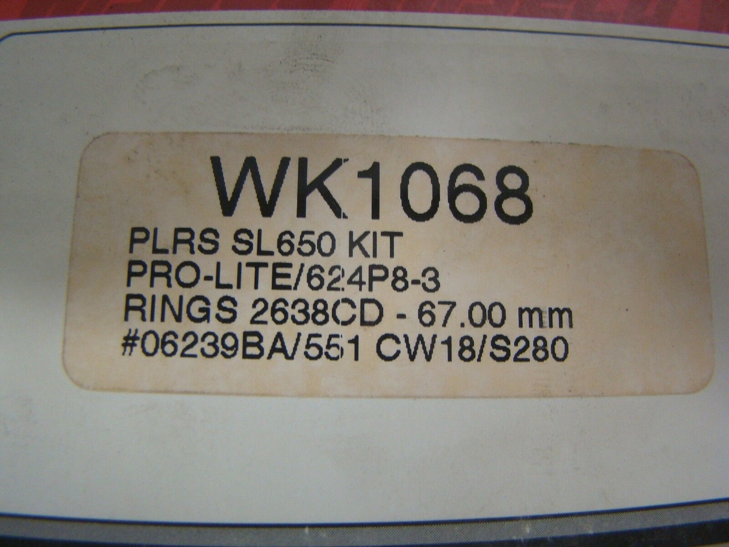 Polaris Watercraft SL650 Triple Wiseco Complete 67.00 mm Piston Kit Part# WK1068