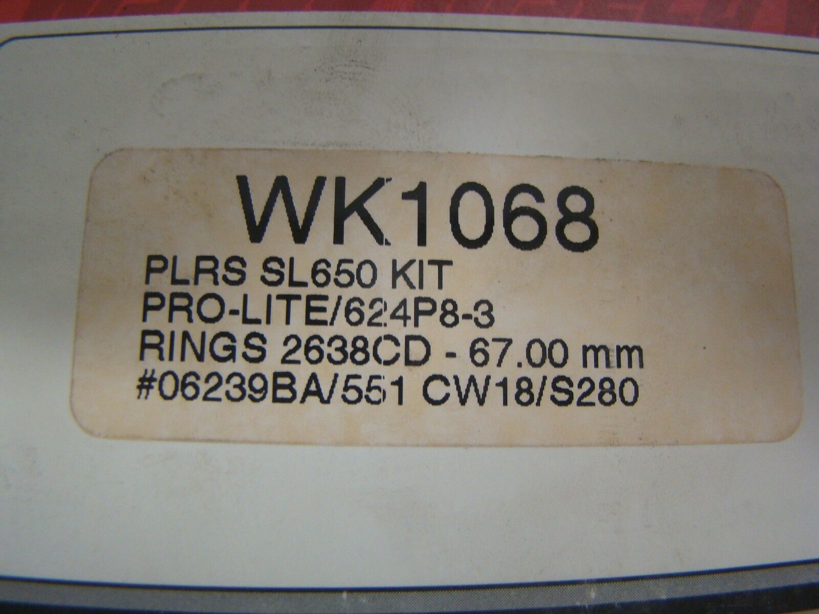 Polaris Watercraft SL650 Triple Wiseco Complete 67.00 mm Piston Kit Part# WK1068