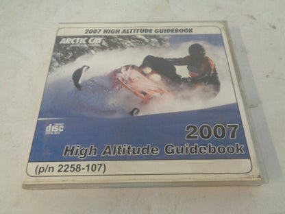 Arctic Cat 2007 Snowmobile High Altitude Guidebook CD / Disc # 2258-107