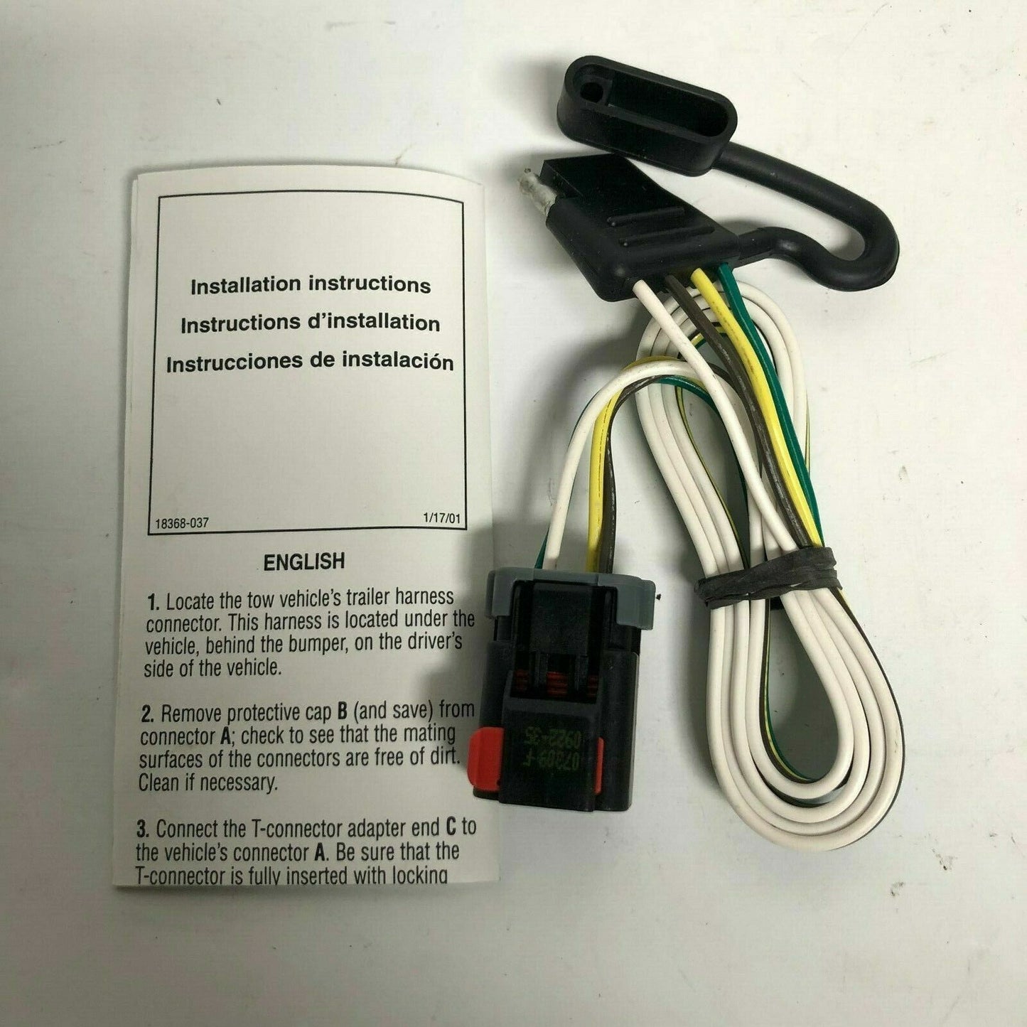 Draw-Tite T-One 1999-00 Dodge Full Size Vans Trailer Wiring Kit Part# 18368