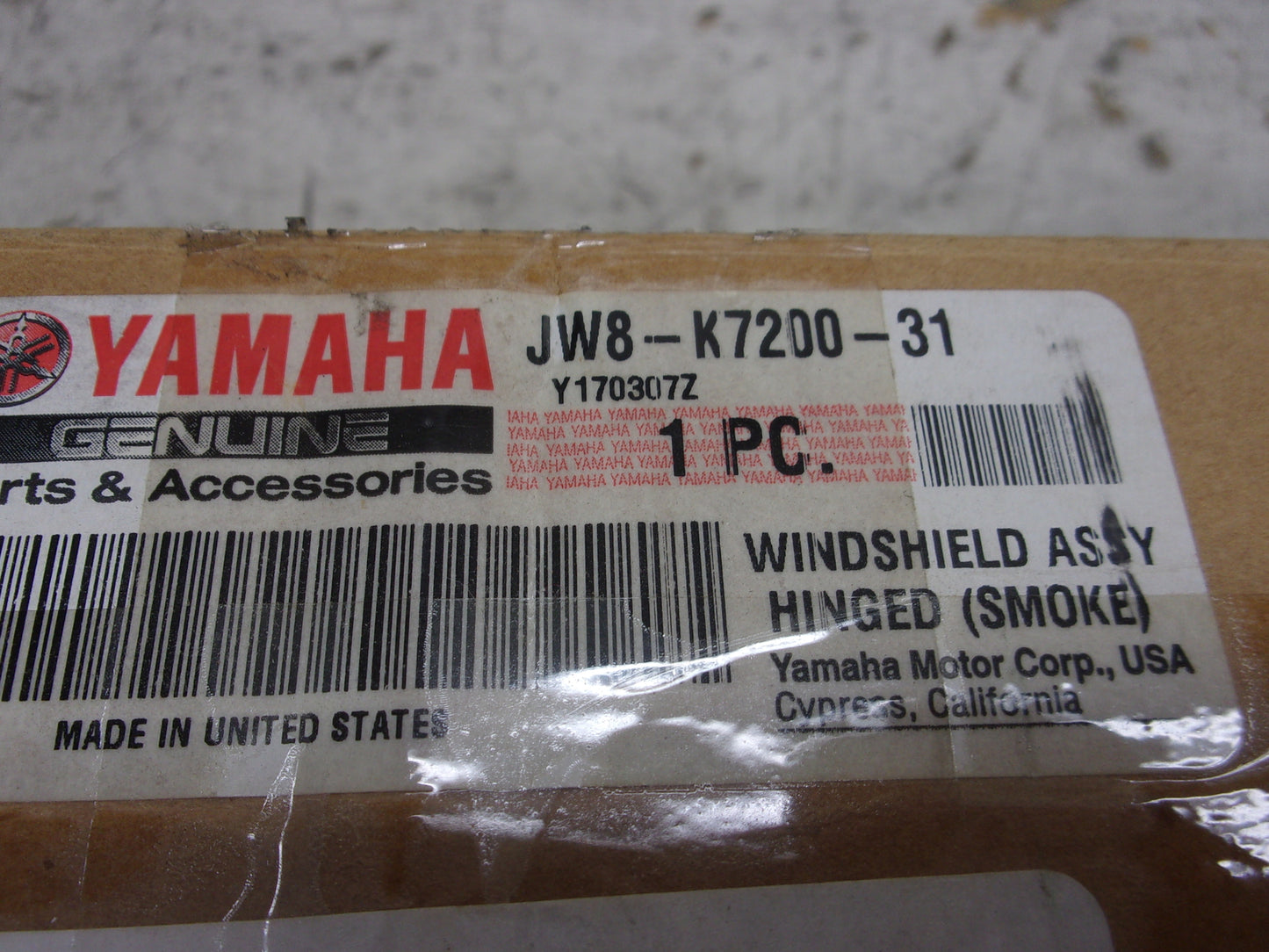 Yamaha Golf Cart 2013-2016 The Drive OEM New Folding Windscreen JW8-K7200-31-00