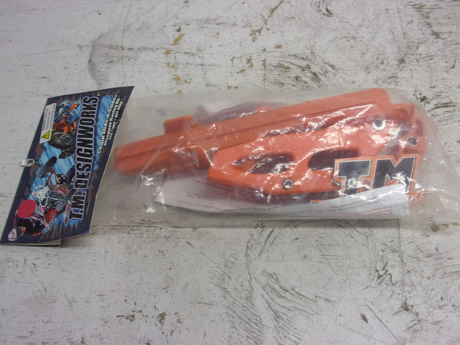 KTM Dirt Bike T.M. Designworks Chain Slide-N-Guide Mini Kit, Black # KTM-086-OR