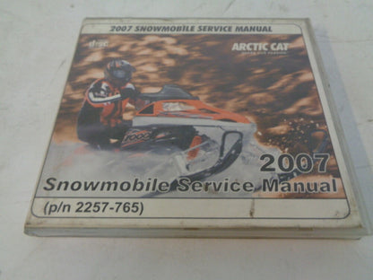 Arctic Cat 2007 Snowmobile Service Manual CD Disc Part# 2257-765