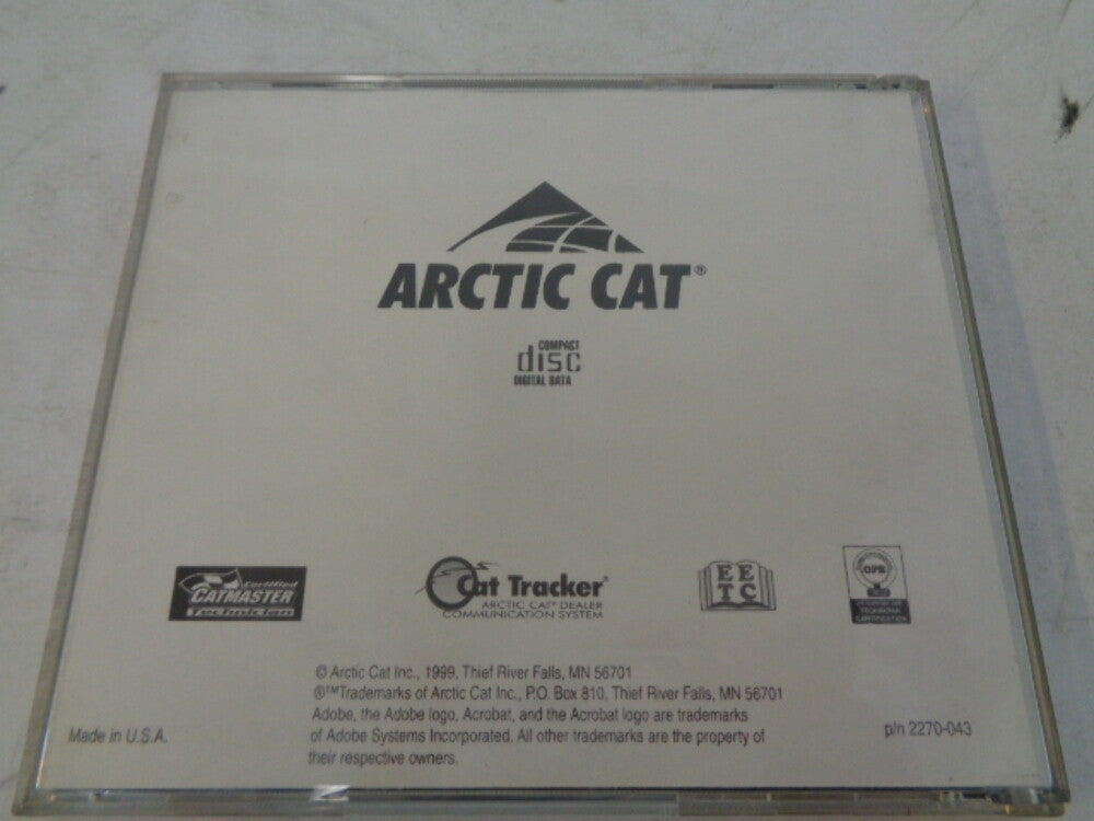 Arctic Cat 2000 Snowmobile High Altitude Guidebook CD / Disc # 2270-043