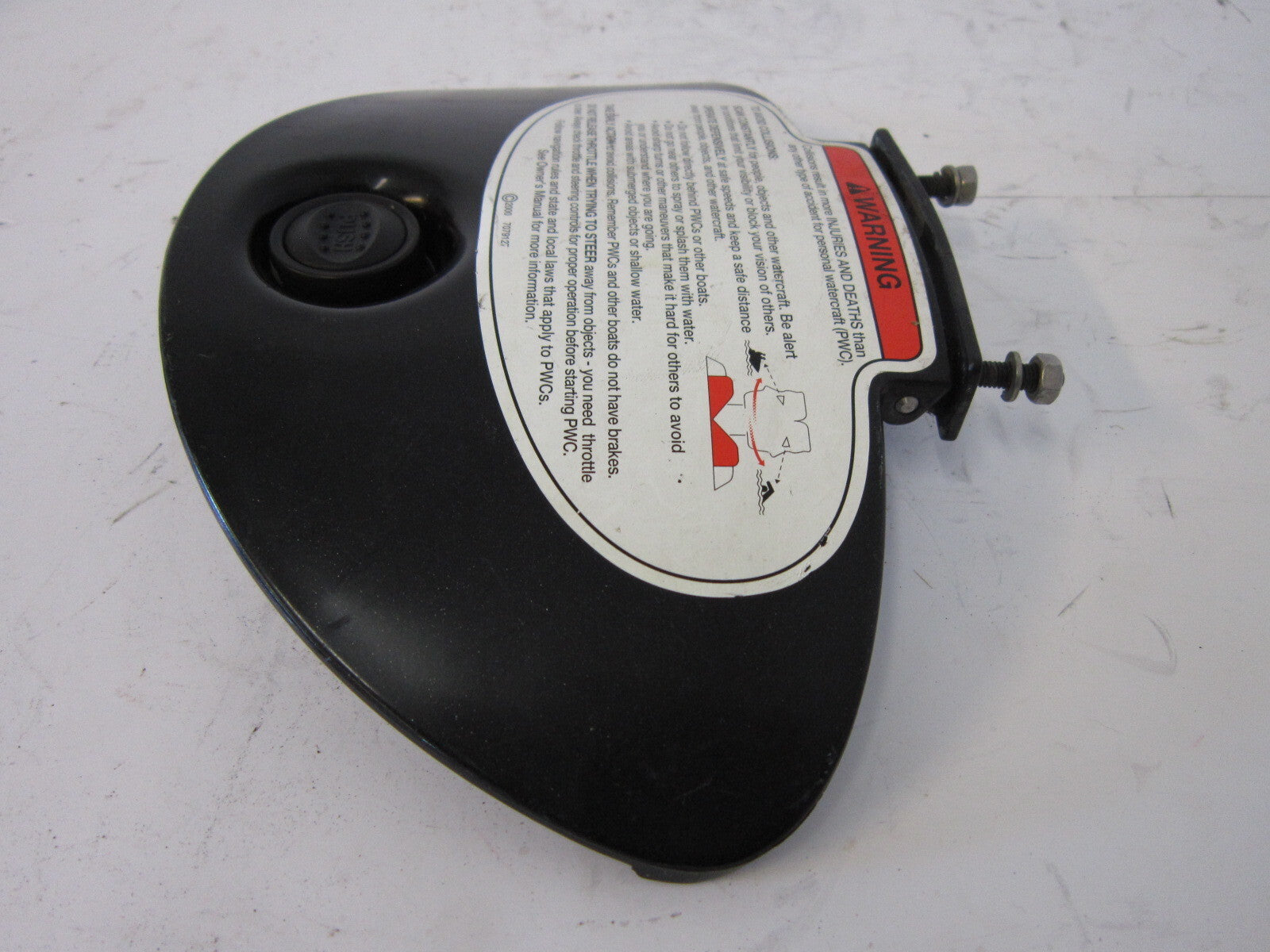 Polaris PWC Watercraft 2001 Virage / Genesis Black Console Lid Part 5434176-1093