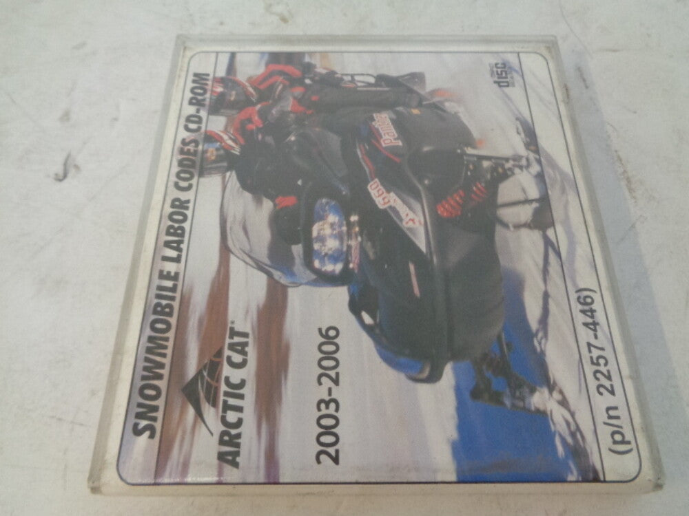 Arctic Cat 2003-2006 Snowmobile Service Labor Codes CD/ Disc Part# 2257-446