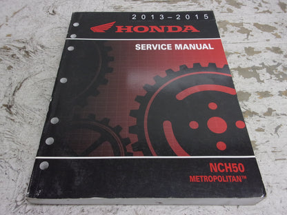Honda Scooter 2013-2015 NCH50 Metropolitan OEM Service Manual Part# 61GGL02