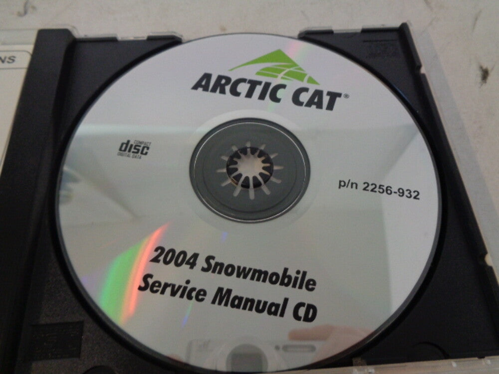 Arctic Cat 2004 Snowmobile Service Manual CD Disc Part# 2256-932