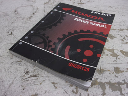 Honda Scooter 2014-2017 Grom 125 OEM Service Manual Part# 61K2602