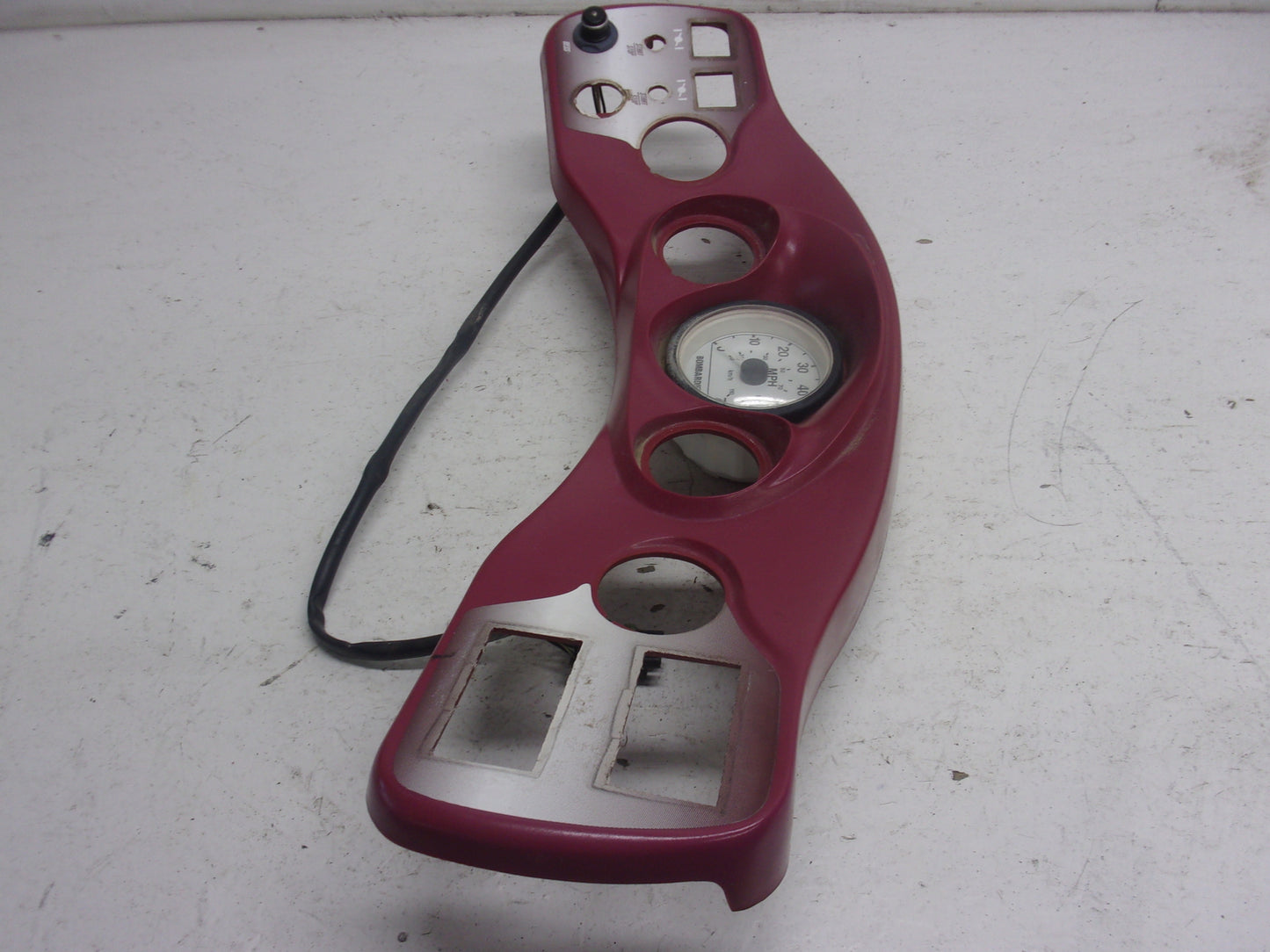 SeaDoo Jet Boat 1999 Challenger 1800 OEM Red Dash Panel & Speedometer 204470326