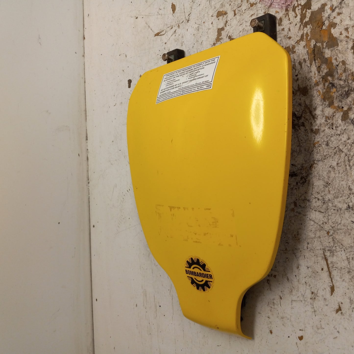SeaDoo Bombardier 2002-2004 XP DI OEM Yellow Rear Access Cover Part# 269501153