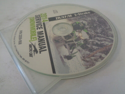 Arctic Cat Snowmobile 2014 ZR/XF/M 2-Stroke Service Manual CD Disc Part 2259-958