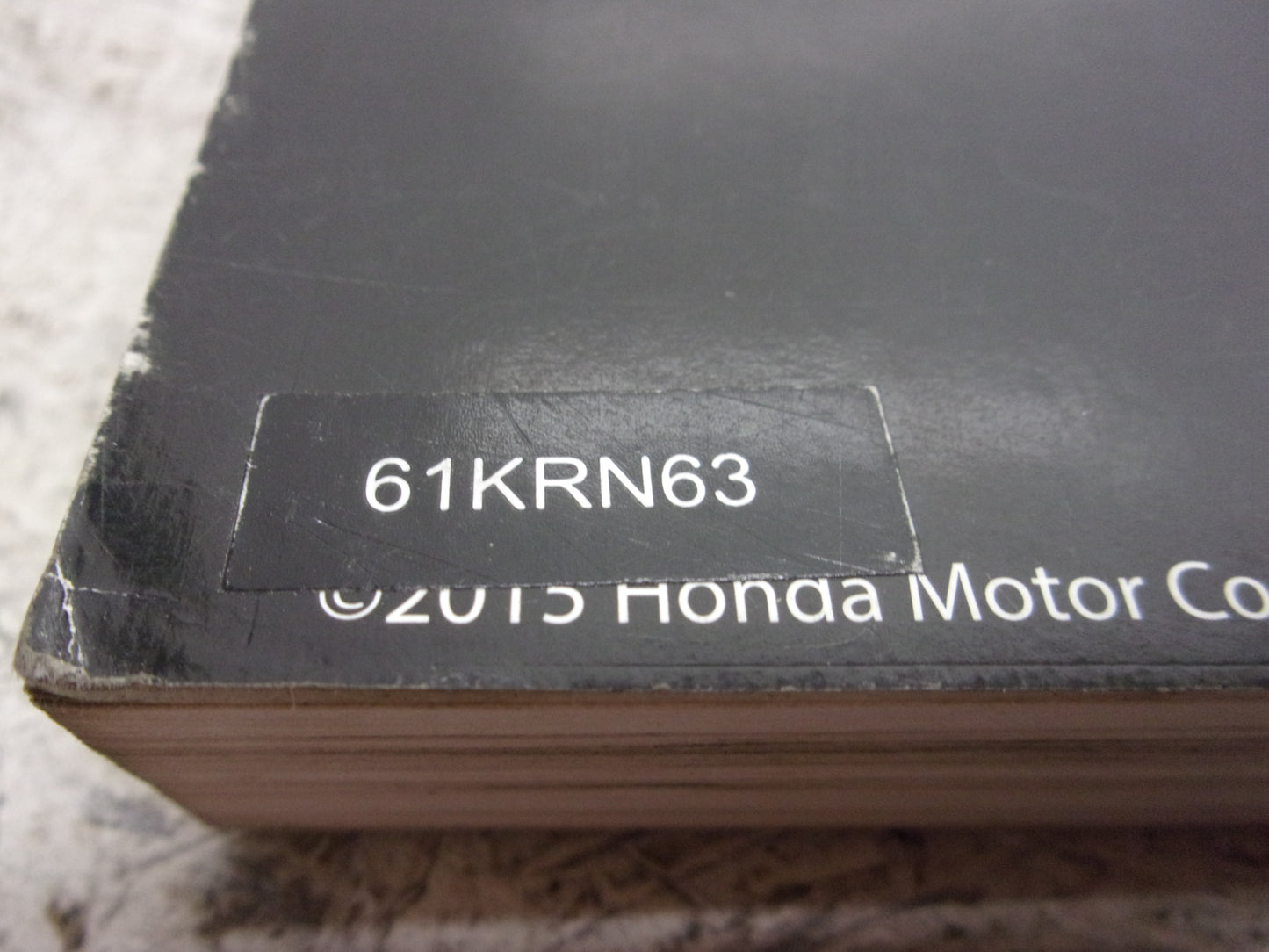 Honda Dirt Bike MX 2014-2007 CRF250R OEM Service Manual Part# 61KRN63