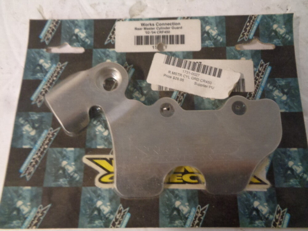 Honda Dirt Bike 2002-2004 CRF450 NEW Werks Rear Master Cylinder Guard 1731-0027