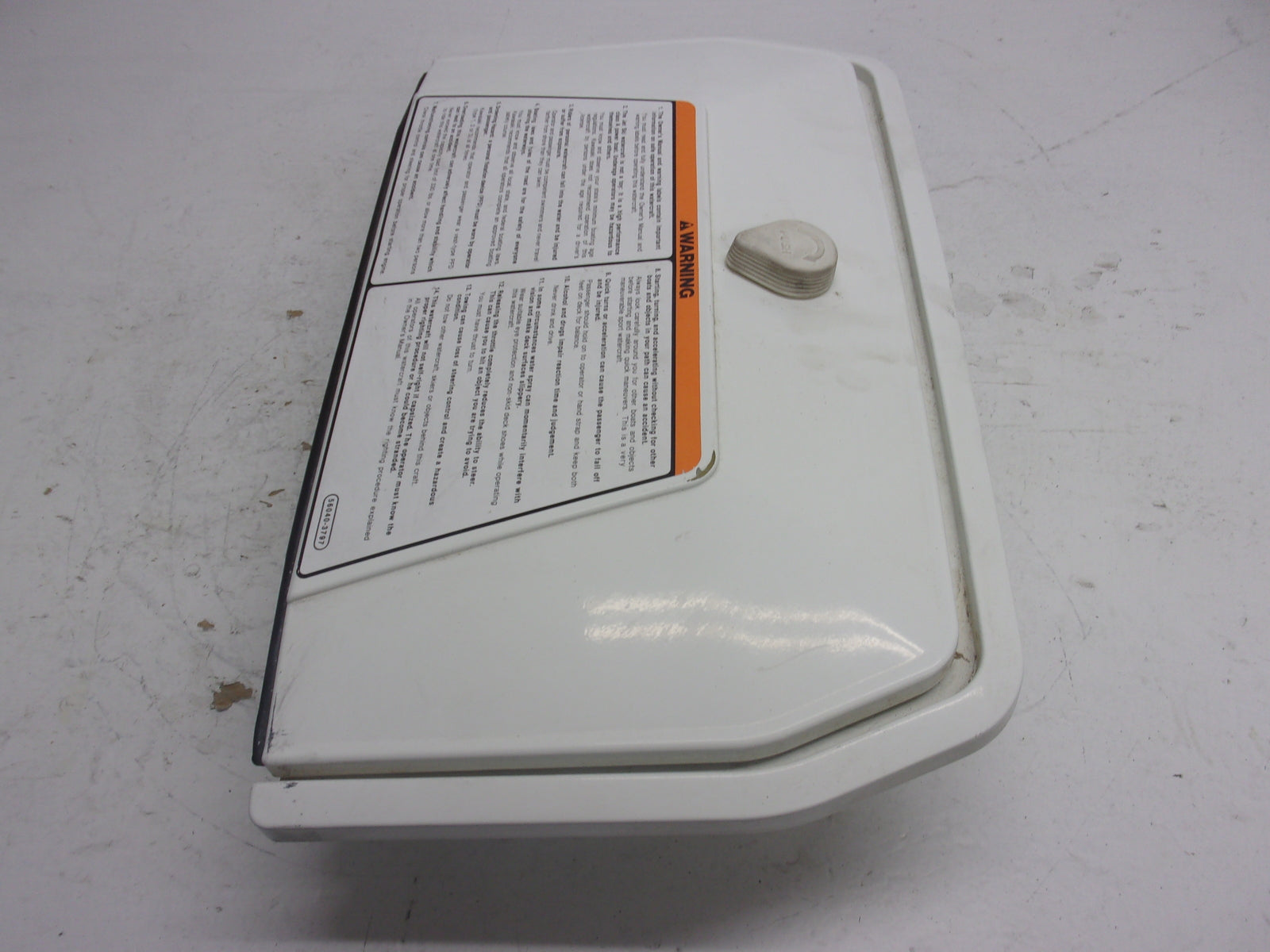 Kawasaki Jet Ski 1989-1996 TS OEM White Glove Box + Lid Part# 39012-3708-8C