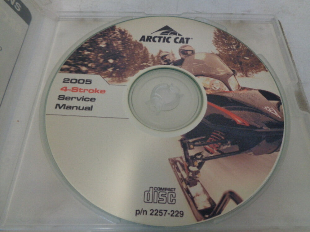 Arctic Cat 2005 4-Stroke Snowmobile Service Manual CD Disc Part# 2257-229