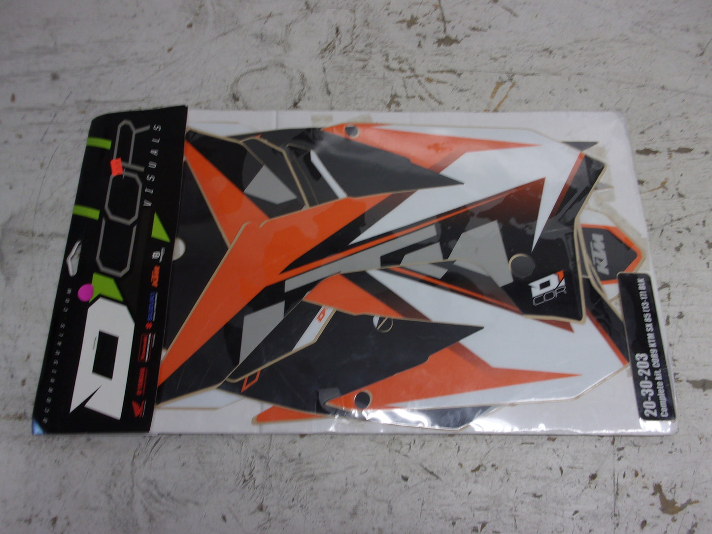 KTM 2013-2017 D'Cor NEW KTM Complete White Decal Set Part# 20-30-203