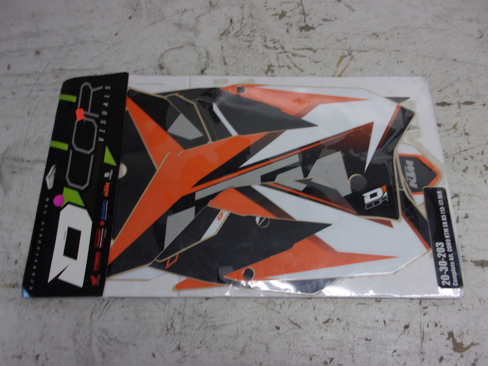 KTM 2013-2017 D'Cor NEW KTM Complete White Decal Set Part# 20-30-203