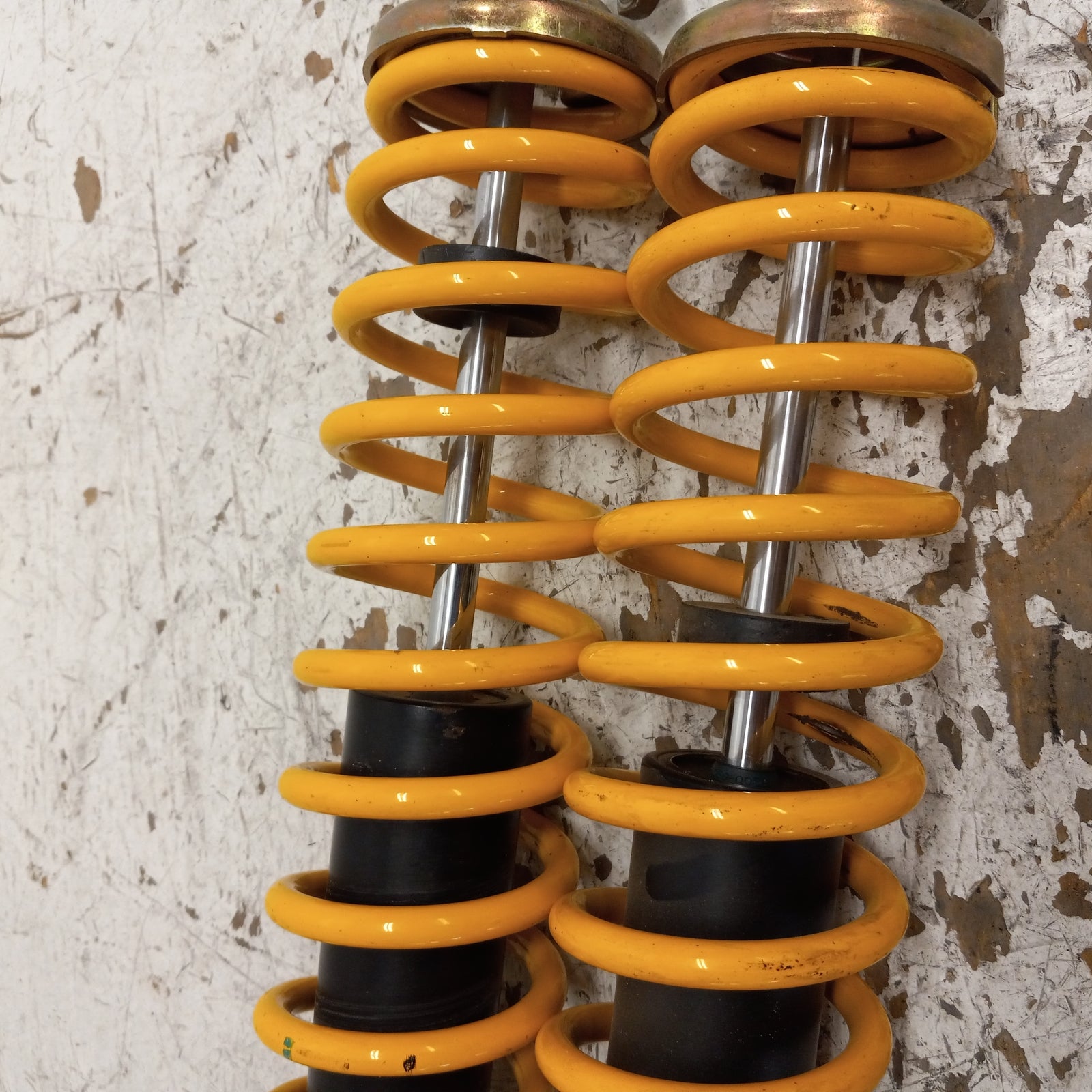 Ski-Doo Snowmobile 2002-2003 Summit OEM Yellow Front Shock Set Part# 505070752