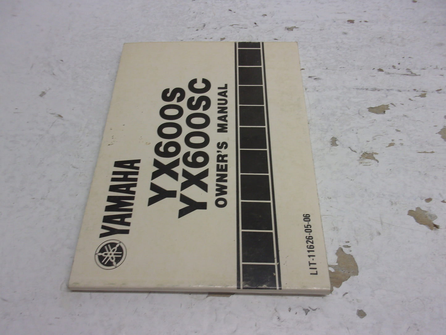 Yamaha Owners Manual 1986 YX600S YX600SC LIT-11626-05-06