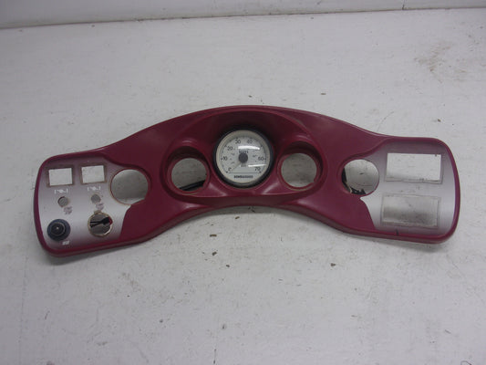 SeaDoo Jet Boat 1999 Challenger 1800 OEM Red Dash Panel & Speedometer 204470326