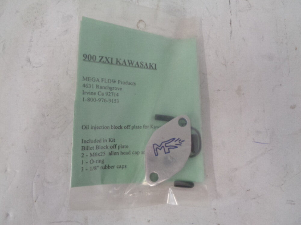 Kawasaki Jet Ski ZXI 900 NEW Megaflow Oil Injection Block Off Plate Kit