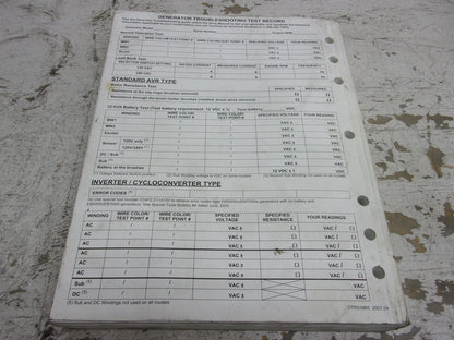 Honda Generator 2008 OEM Generator Troubleshooting Manual Part# TO103