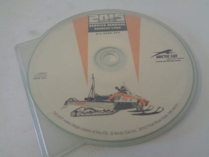 Arctic Cat Snowmobile 2015 Bearcat / Lynx Service Manual CD Disc Part# 2260-477