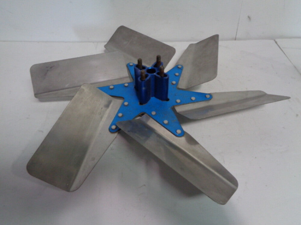Chevy Muscle Car Aftermarket Performance Polished 6 Blade Fan