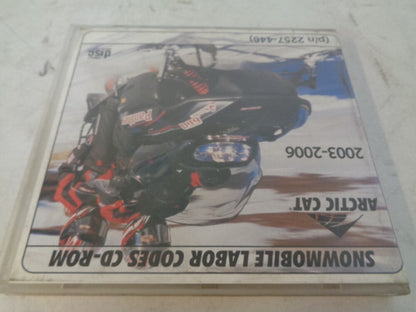 Arctic Cat 2003-2006 Snowmobile Service Labor Codes CD/ Disc Part# 2257-446