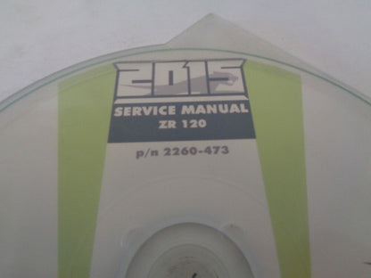 Arctic Cat Snowmobile 2015 ZR 120 Service Manual CD Disc Part# 2260-473