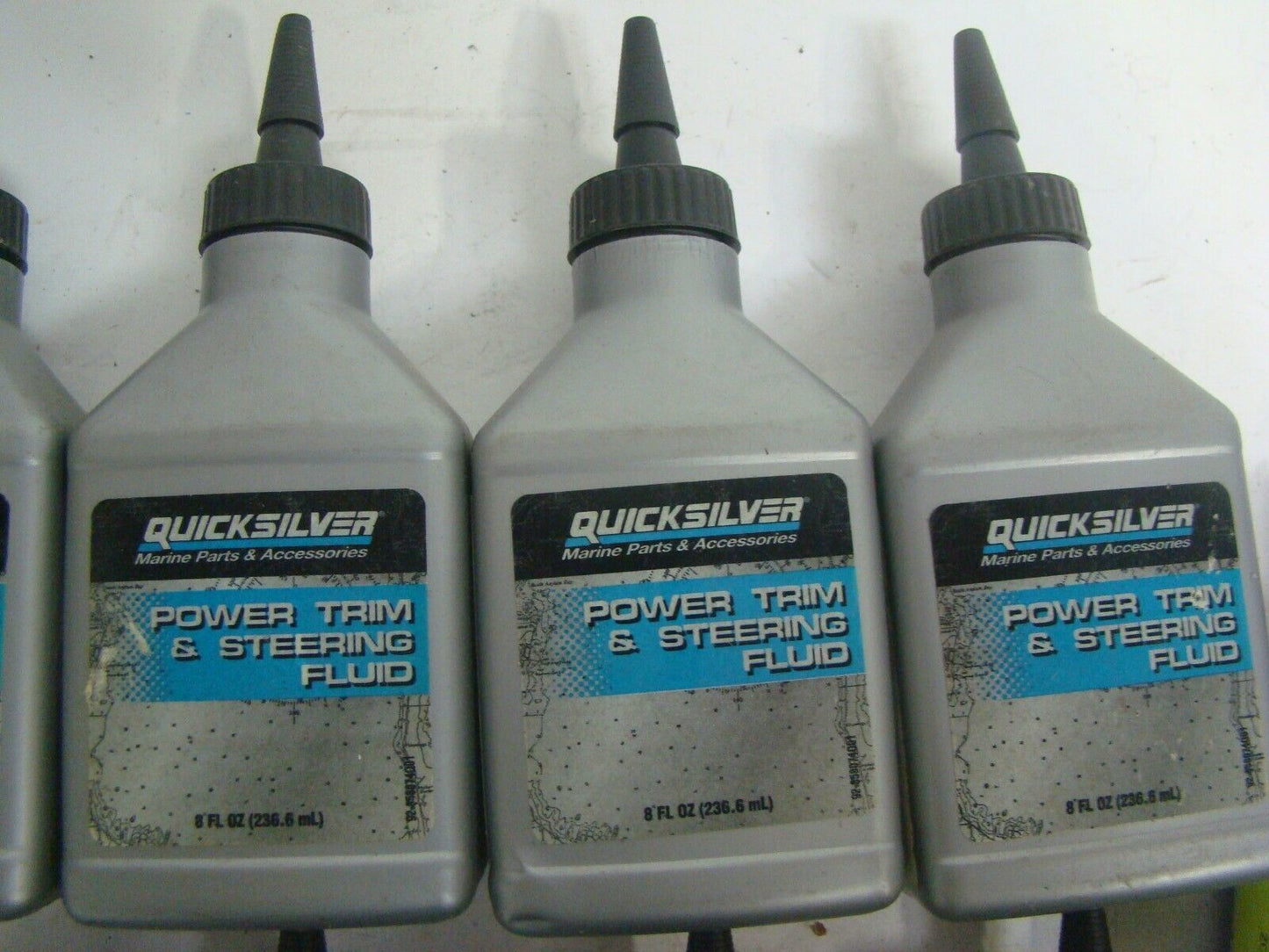 OEM Mercury Quicksilver Power Trim & Steering Fluid 8oz Bottle with Needle Top