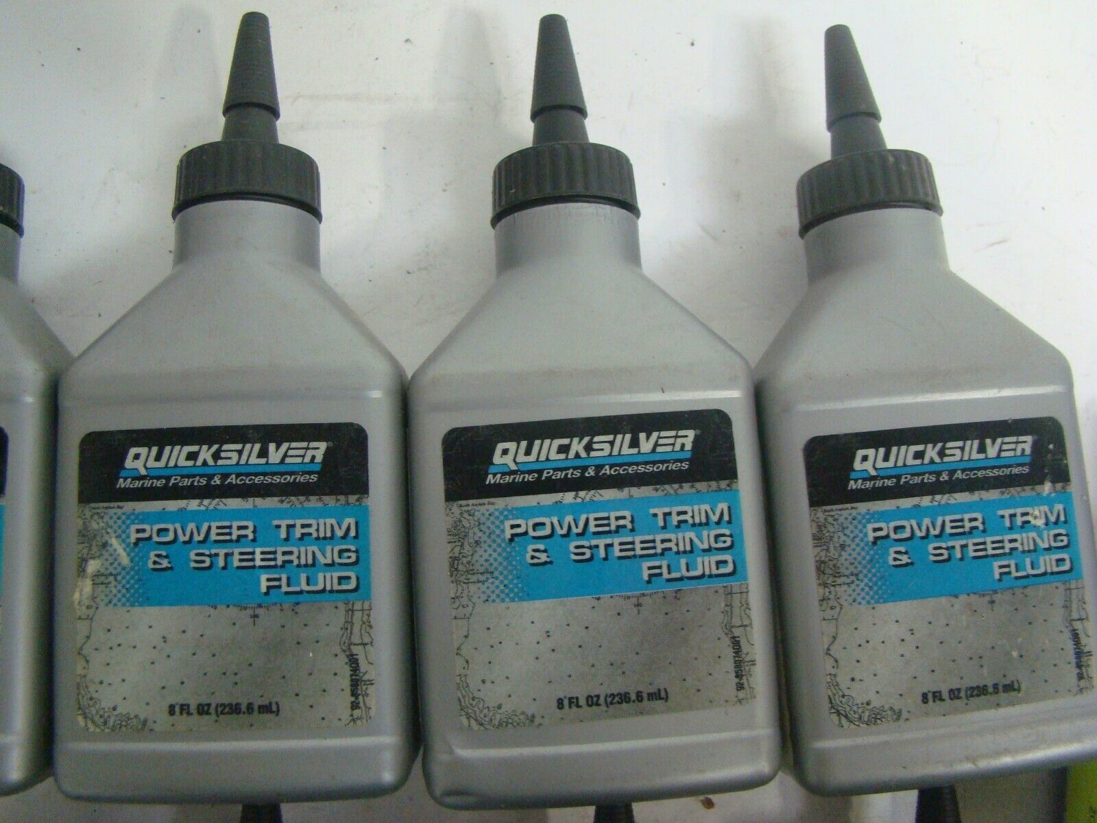 OEM Mercury Quicksilver Power Trim & Steering Fluid 8oz Bottle with Needle Top
