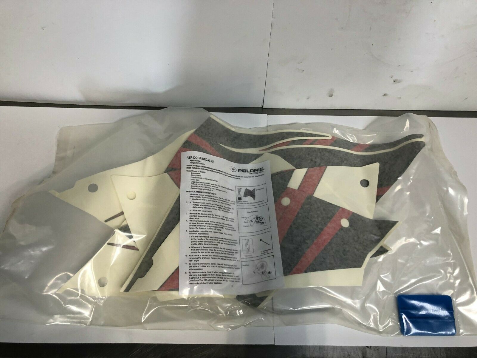 Polaris 2011-12 RZR XP 800 Tribal Door Graphics Decal Kit Part# 2879044 OEM NEW