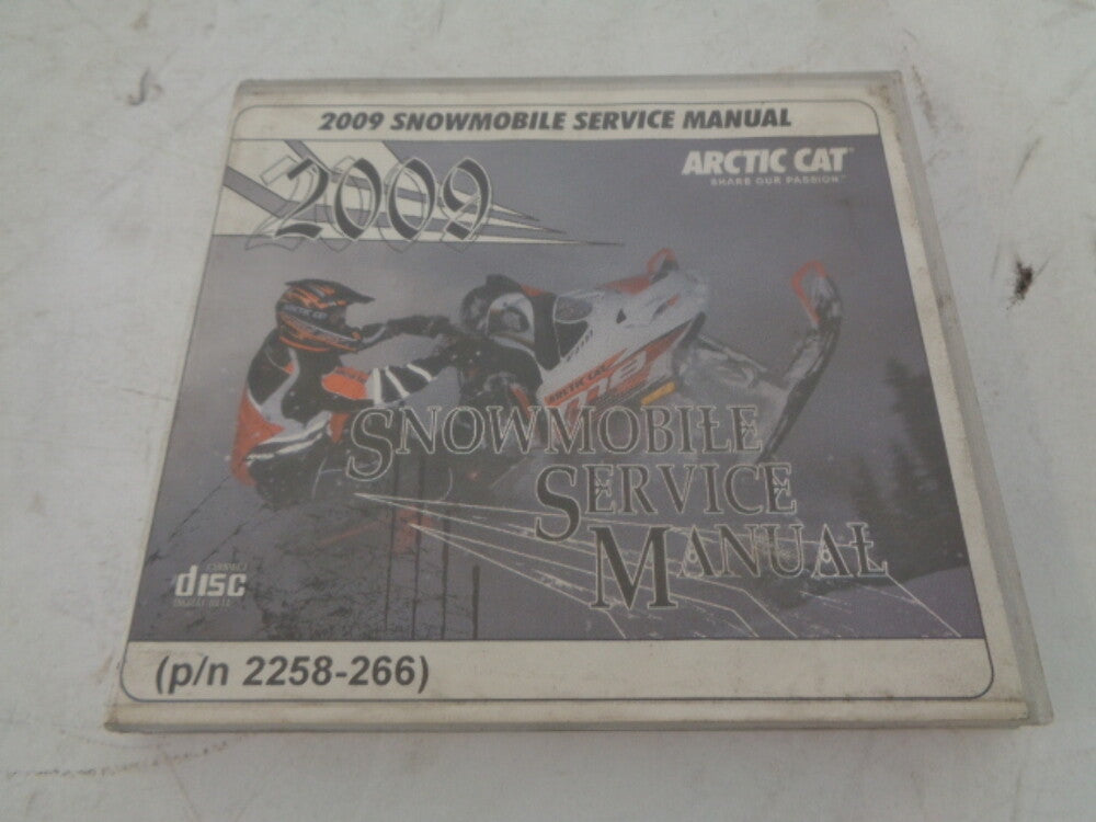 Arctic Cat 2009 Snowmobile Service Manual CD Disc Part# 2258-266