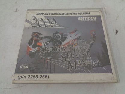 Arctic Cat 2009 Snowmobile Service Manual CD Disc Part# 2258-266