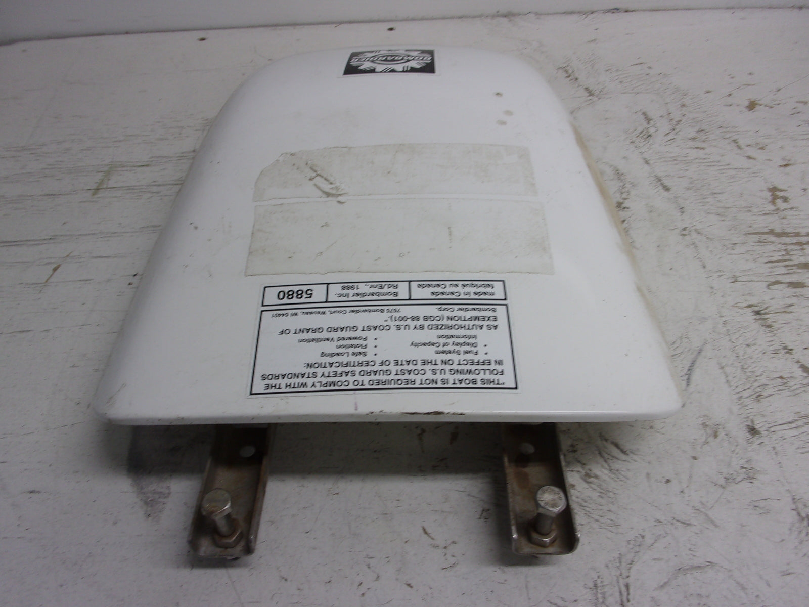 Sea Doo Bombardier 1995-1996 HX OEM White Access Cover Assembly Part# 269500121