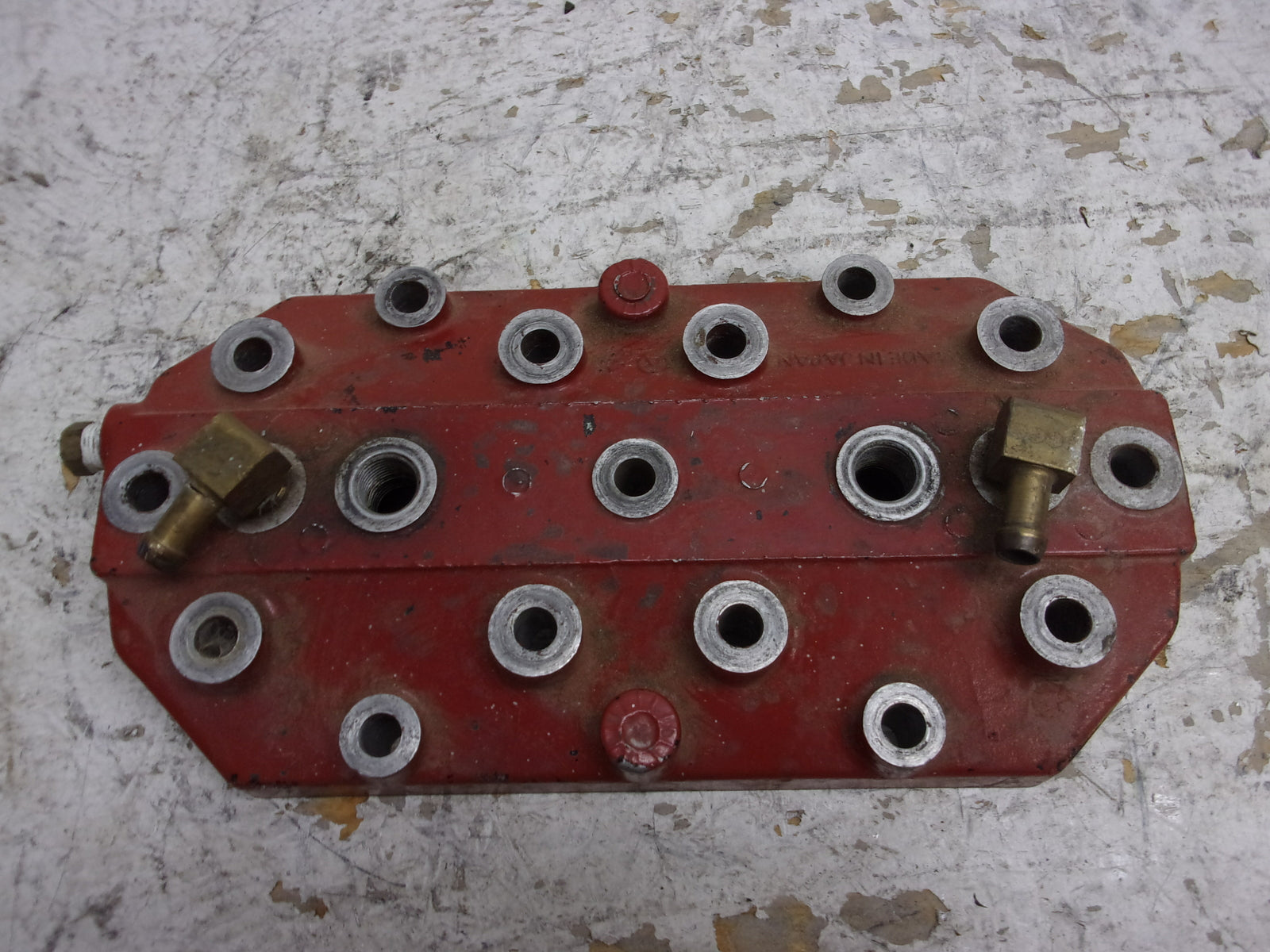 Kawasaki Jet Ski 1987-1990 JS550 550 SX OEM Red Cylinder Head Part 11008-2059-YR