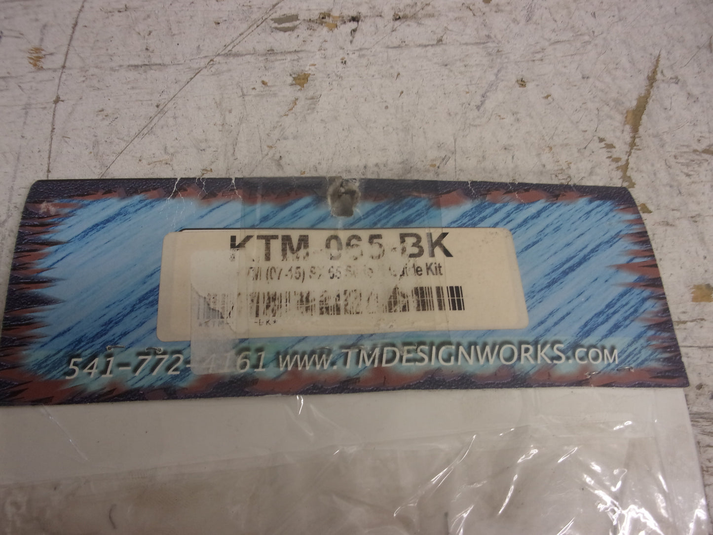 KTM Dirt Bike T.M. Designworks Chain Slide-N-Guide Mini Kit, Black # KTM-065-BK