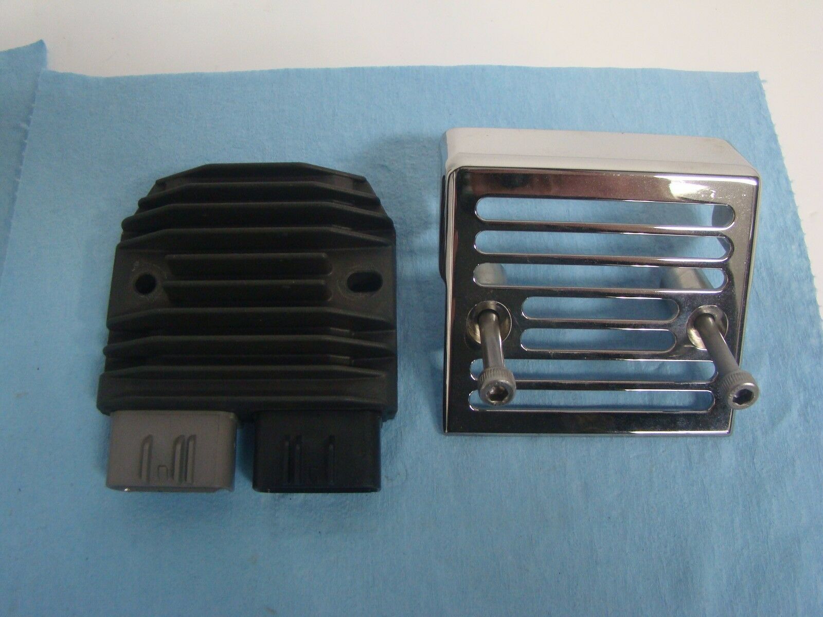 Yamaha Road Star XV1700 Voltage Regulator OEM Yamaha with Custom Chrome Cover