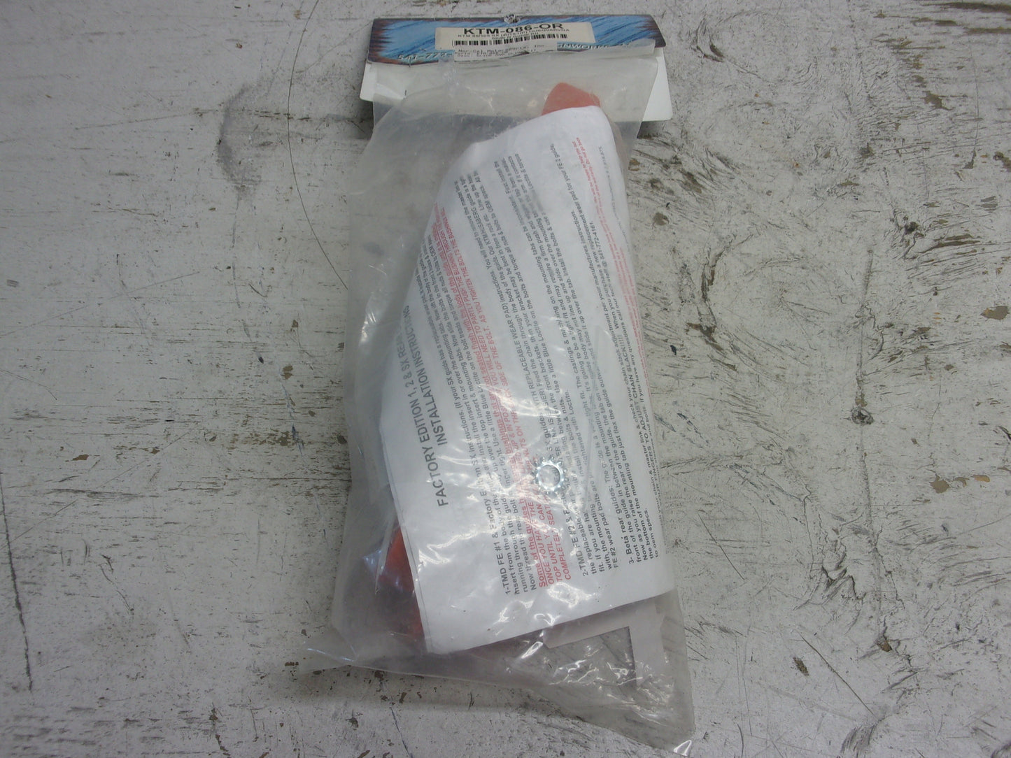 KTM Dirt Bike T.M. Designworks Chain Slide-N-Guide Mini Kit, Black # KTM-086-OR